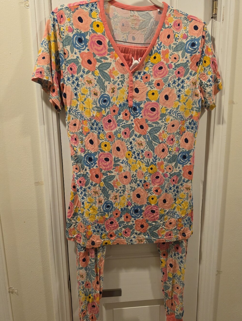Little Sleepies Women's Pajama Set in the Secret Garden floral Size Small